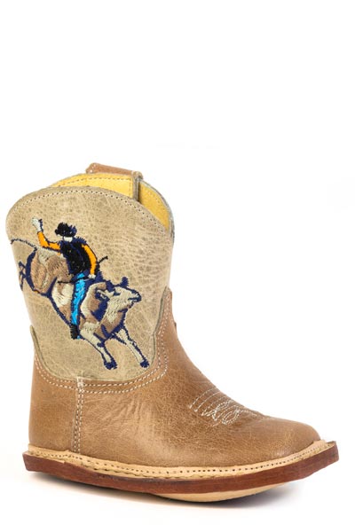 Roper Infants Boys Waxy Tan Leather Vamp