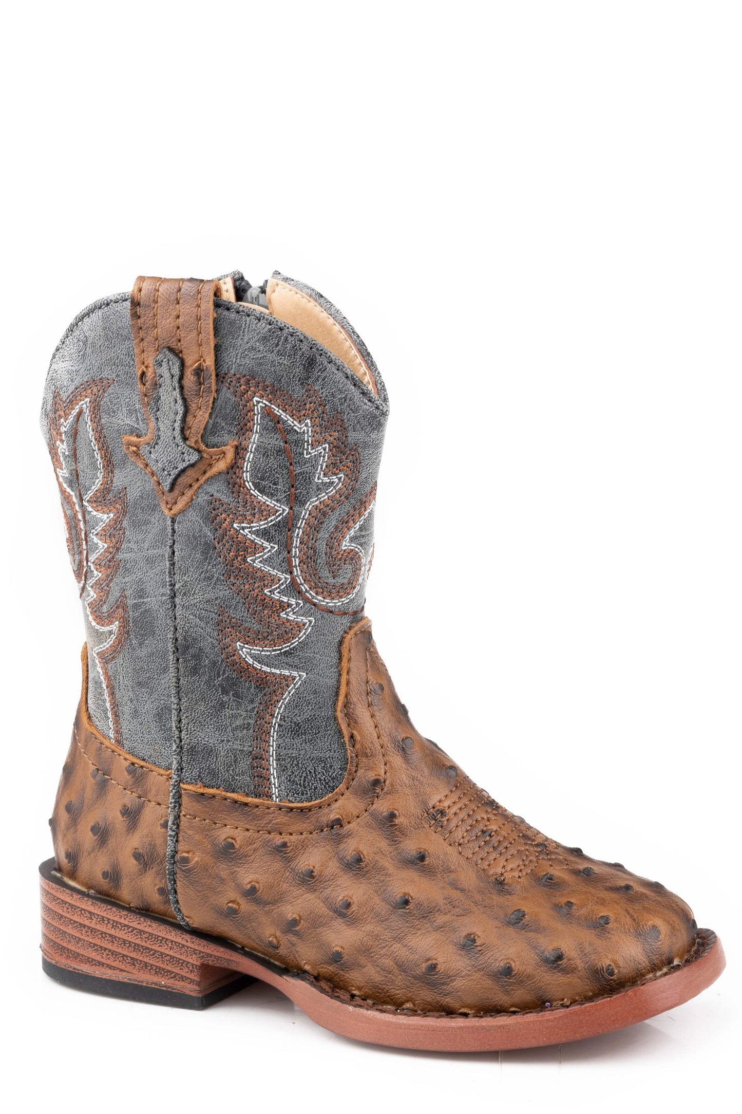 Roper Toddlers Boys Brown Ostrich Vamp - Roper - Flyclothing LLC