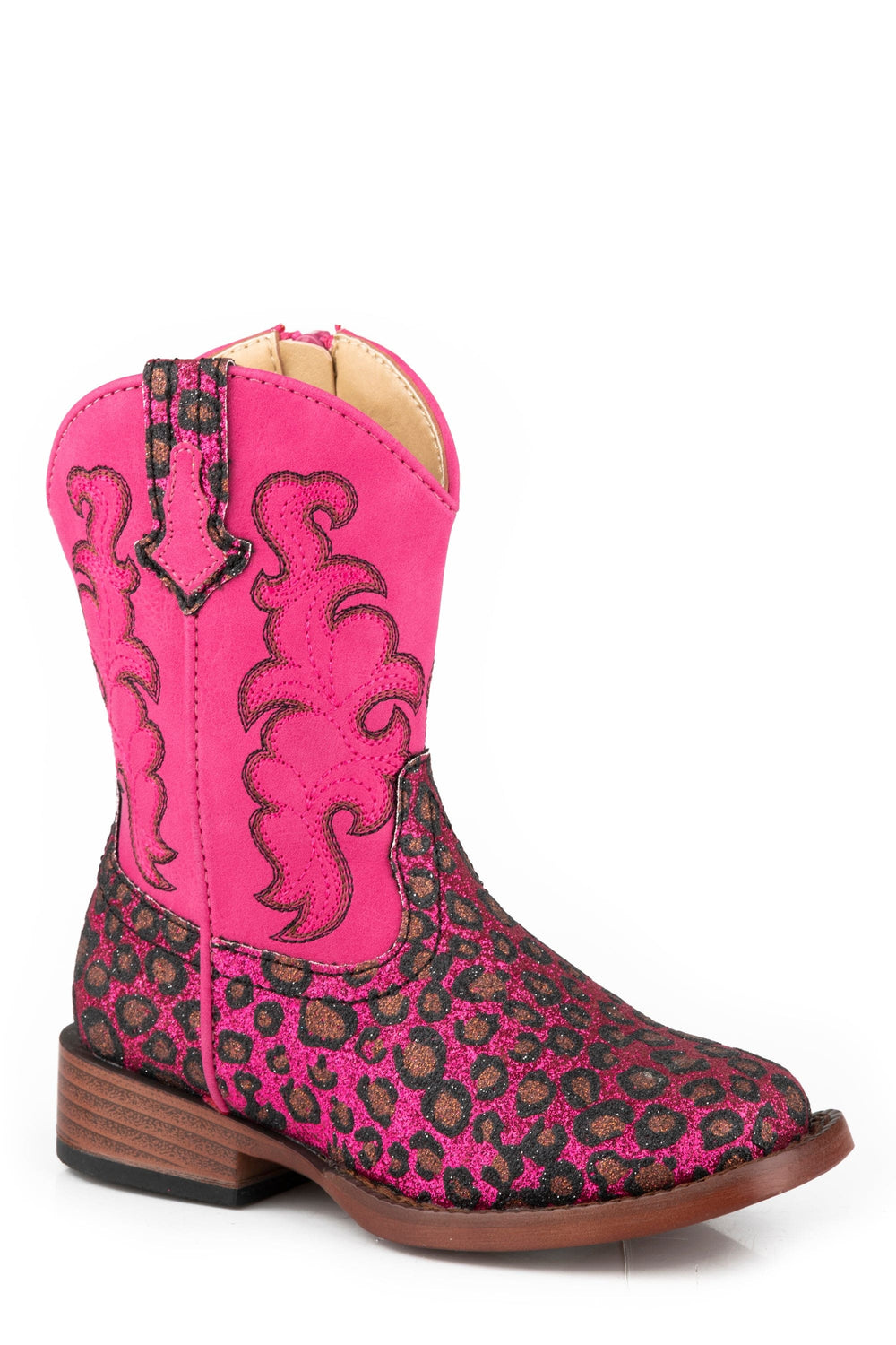 Roper Toddlers Girls Pink Shaft With Western Stitch - Roper
