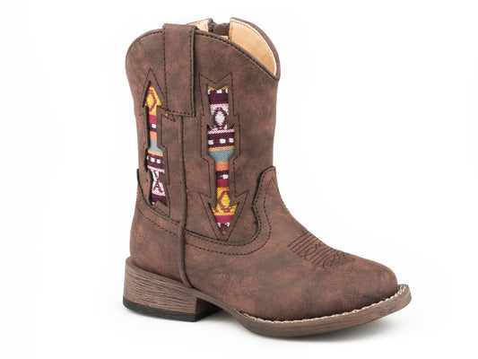 Roper Girls Toddler Brown Vintage Vamp - Roper