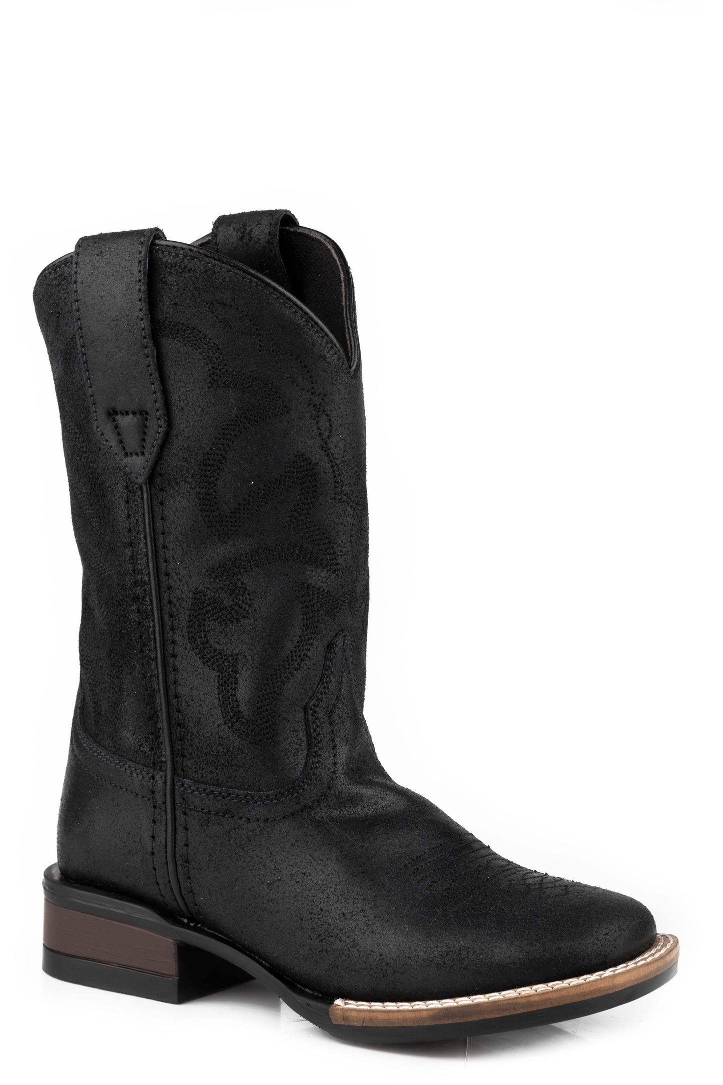 Roper Little Boys Black Oiled Suede Leather - Roper - Flyclothing LLC