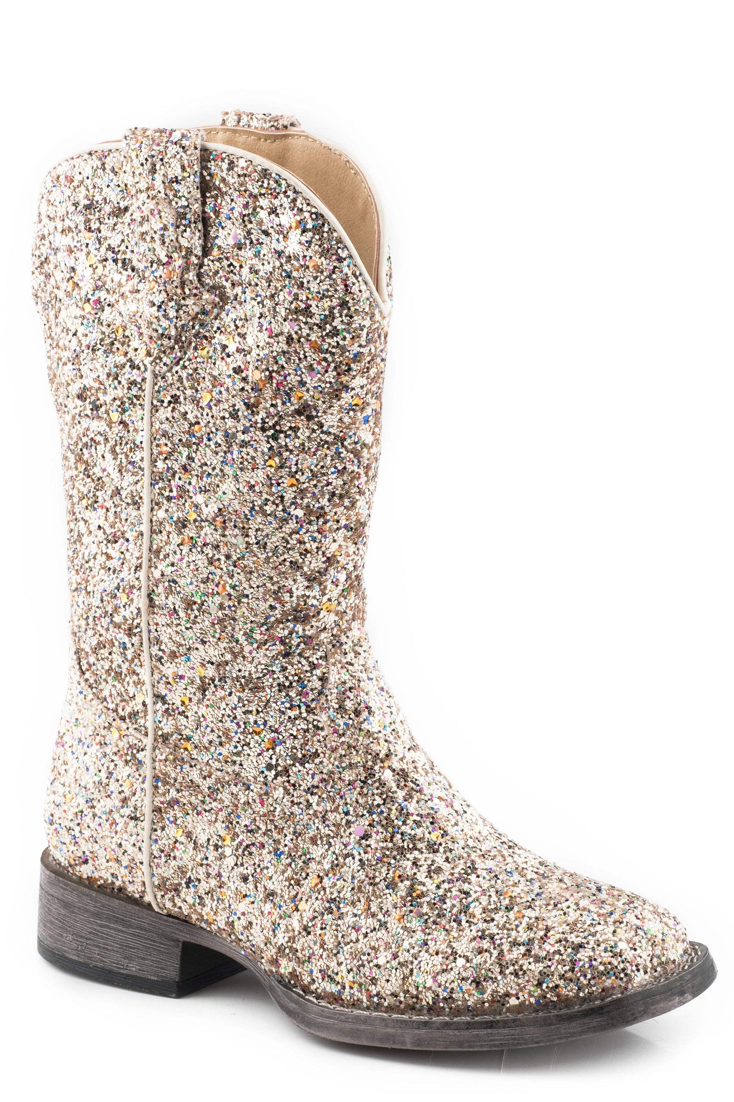 Roper Little Girls Light Gold Glitter Vamp - Roper - Flyclothing LLC
