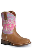 Roper Little Girls Waxy Tan Leather Vamp - Roper