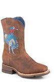 Roper Little Boys Vintage Brown Leather Vamp And Shaft - Roper