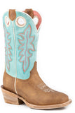 Roper Little Girls Waxy Tan Vamp Vamp - Roper