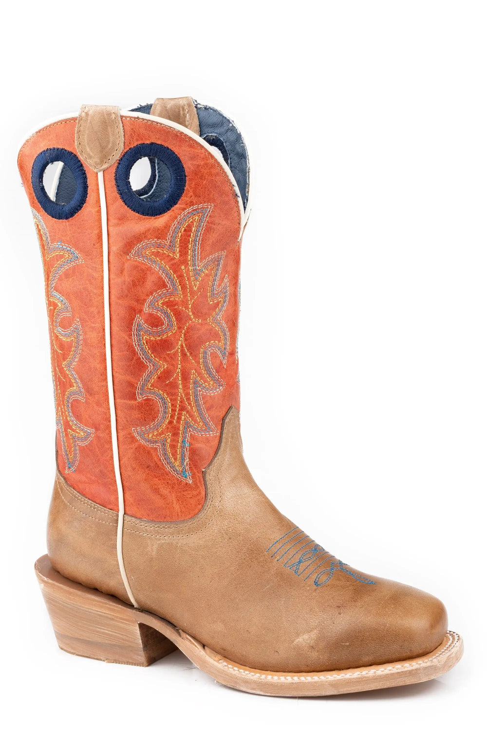 Roper Little Boys Waxy Tan Leather Vamp - Roper