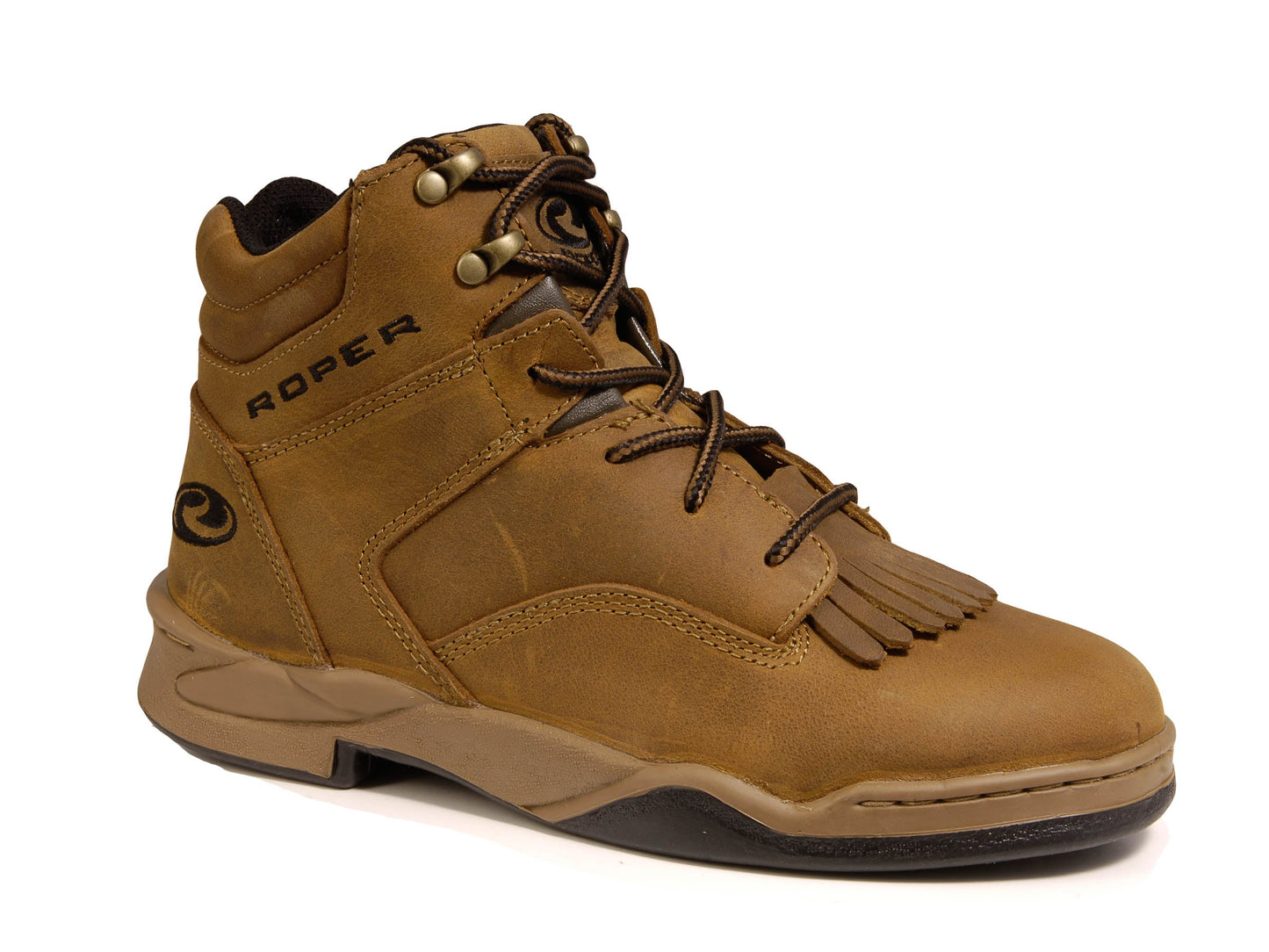 Roper Mens Kiktie Horseshoe Honey Bun Brown