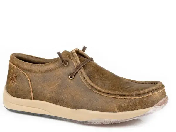 Mens Vintage Tan Leather - Roper - Flyclothing LLC