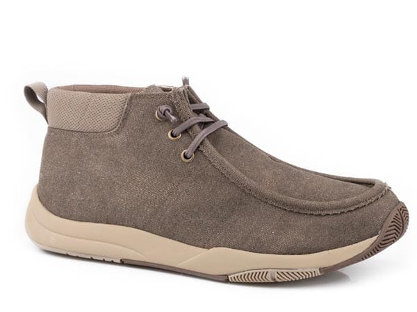 Roper Mens Brown Canvas With Padded Collar - Roper