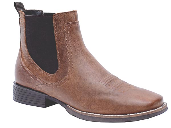 Roper Mens Tan Burnished Leather