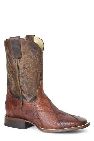 Roper Mens Ostrich Patchwork Cognac - Roper