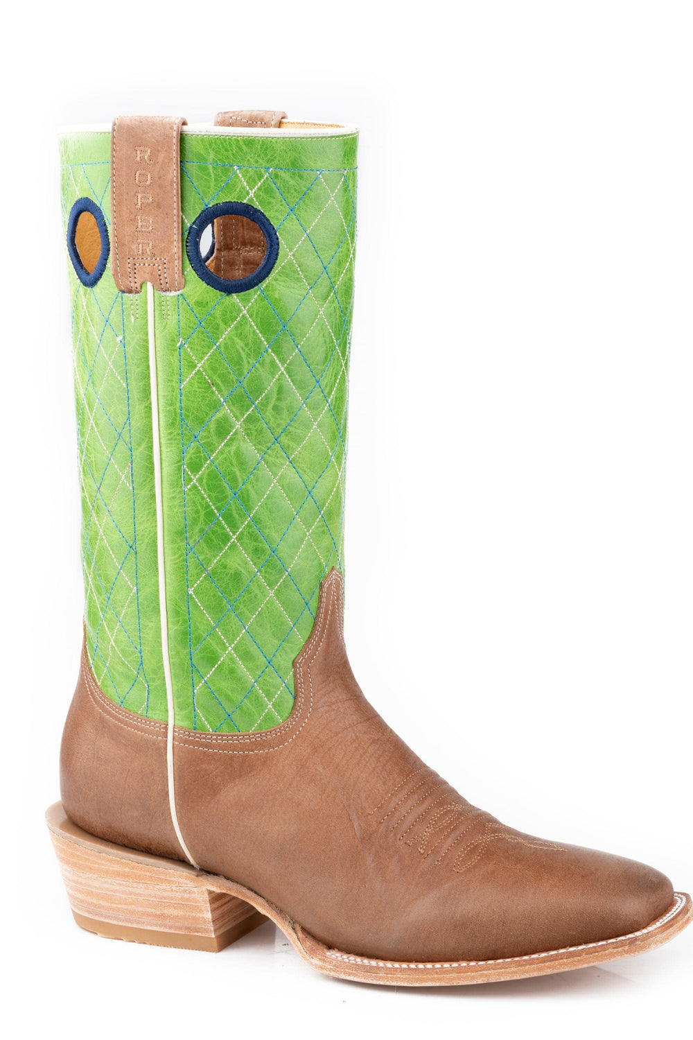 Roper Mens Waxy Brown Leather Vamp - Roper