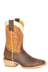 Roper Mens Oiled Brown Leather Vamp - Roper