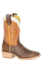 Roper Mens Oiled Brown Leather Vamp - Roper
