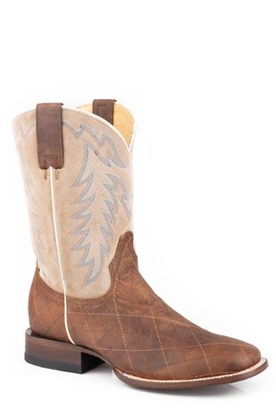 Roper Mens Oiled Brown Leather Vamp - Roper