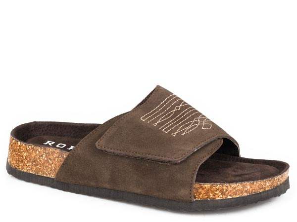 Womens Roper Brown Cow Suede Nomad Sandals - Roper - Flyclothing LLC