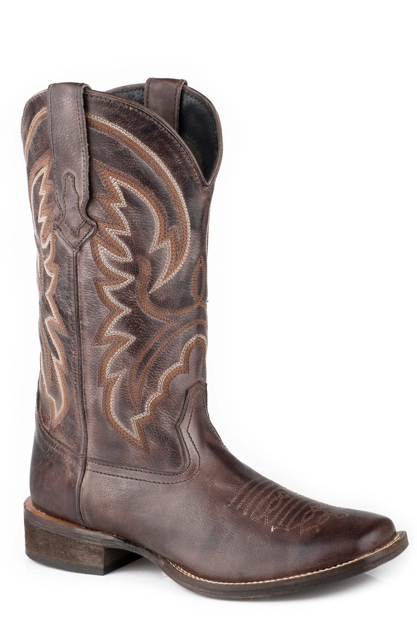 Roper Womens Brown Burnished Square Toe Boot - Roper - Flyclothing LLC