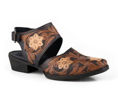 Roper Womens Brown Allover Floral Tooled - Roper