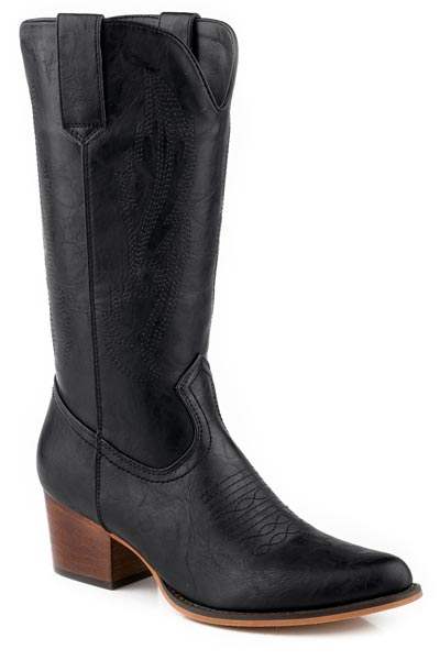 Roper Womens Black Smooth Faux Leather - Roper - Flyclothing LLC
