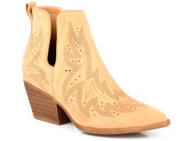 Womens Roper Tan Faux Suede Olivia Shoes - Roper - Flyclothing LLC