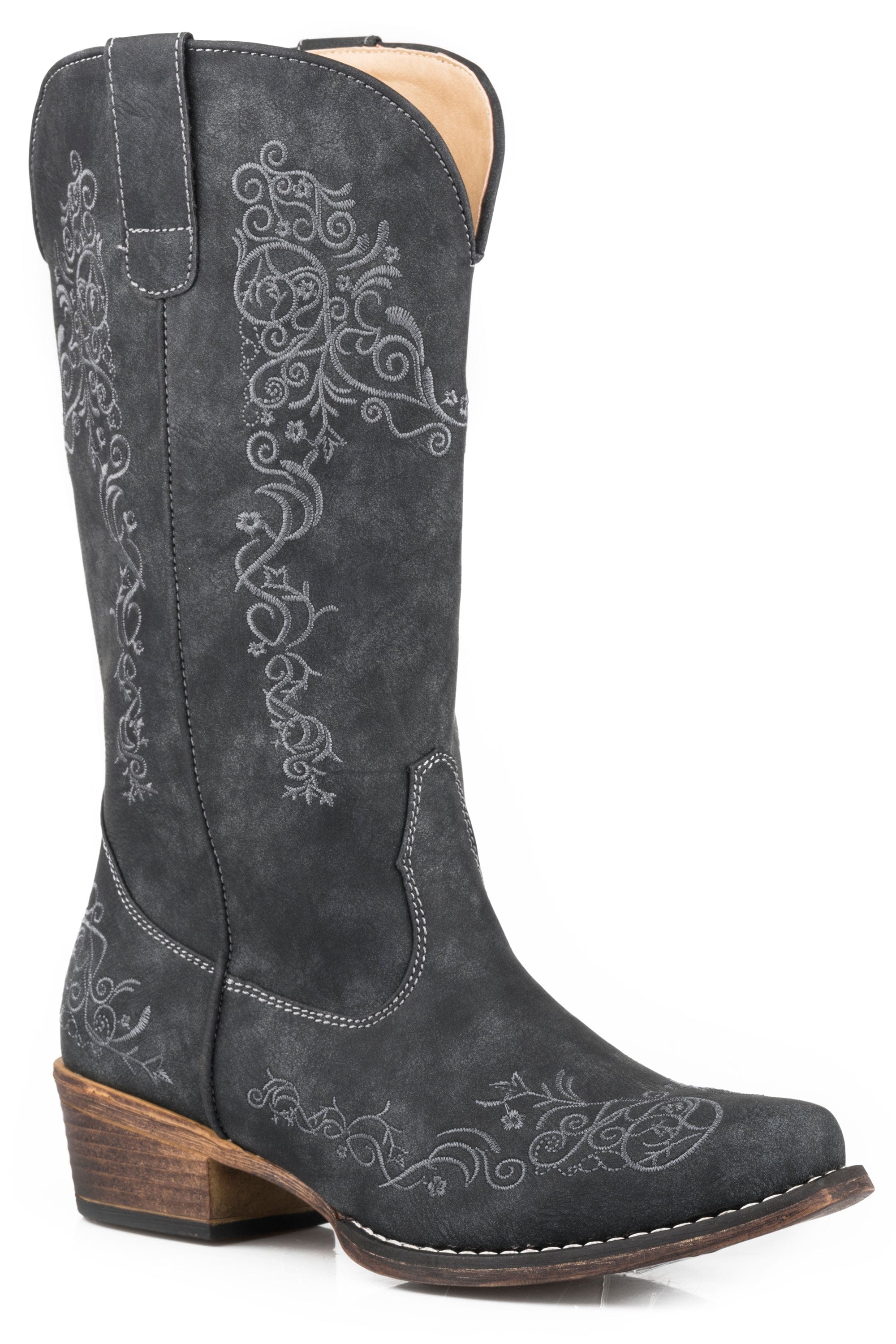 Roper Womens Vintage Black Faux Leather - Roper