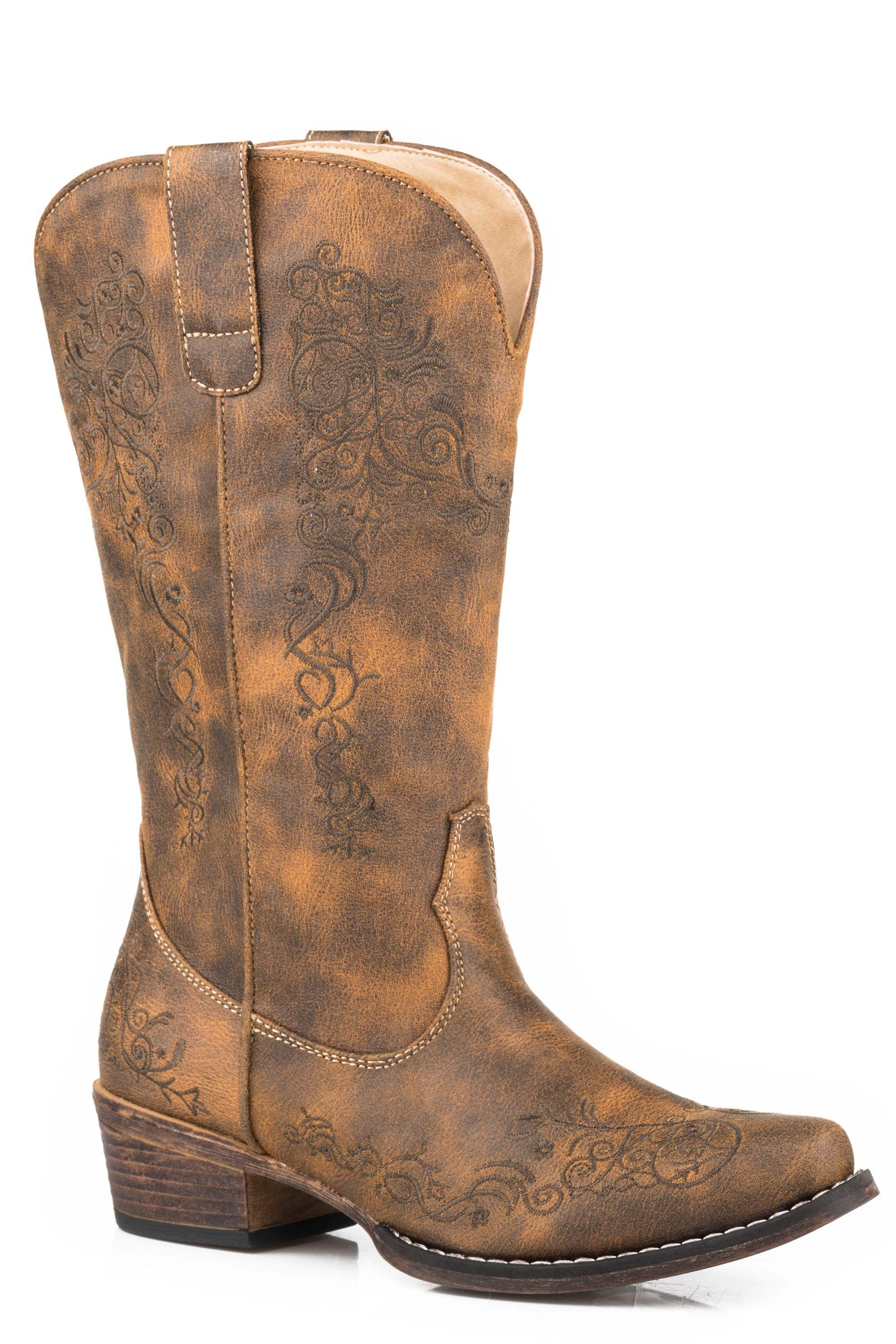 Roper Womens Vintage Cognac Faux Leather - Roper - Flyclothing LLC
