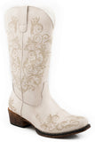 Roper Womens Vintage White Faux Leather - Roper