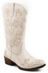 Roper Womens Vintage White Faux Leather - Roper