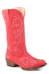 Roper Womens Red With All Over Embroidery - Roper