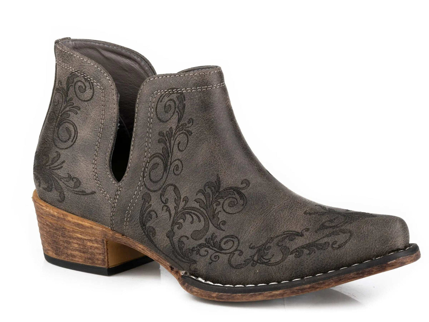 Roper Womens Snip Toe Black Faux Leather - Roper - Flyclothing LLC