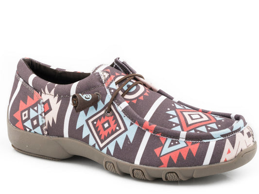 Roper Womens Brown Aztec Canvas - Roper