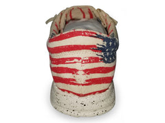 Roper Womens Beige Canvas With Flag Heel - Roper