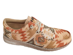 Roper Womens Tan Multi Aztec Fabric Upper - Roper