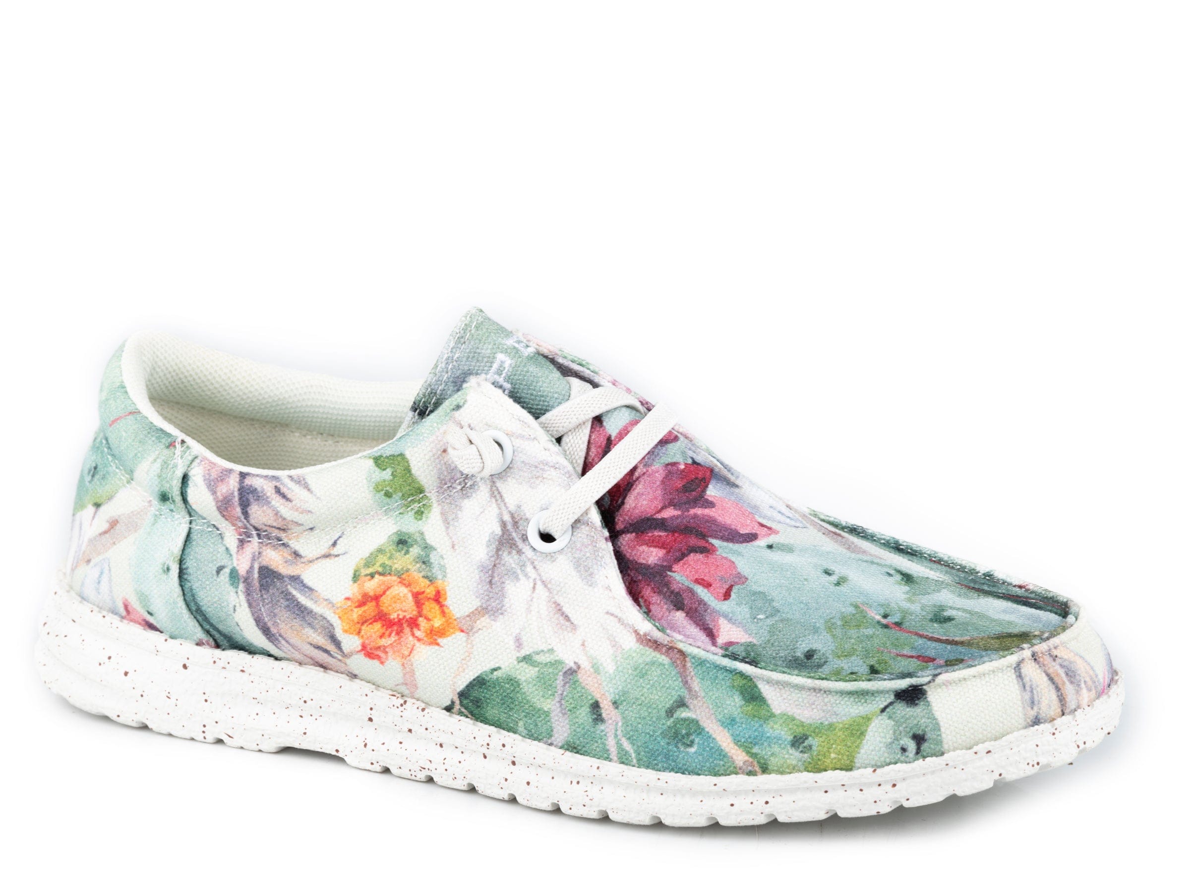 Roper Womens Multi Cactus Printed Canvas - Roper