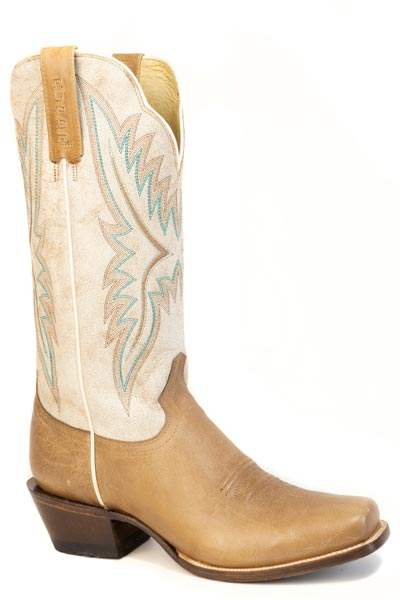 Womens Roper Burnish Tan Leather Vamp Della Boots - Roper - Flyclothing LLC