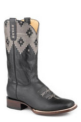 Roper Womens Waxy Black Leather Vamp And Shaft - Roper