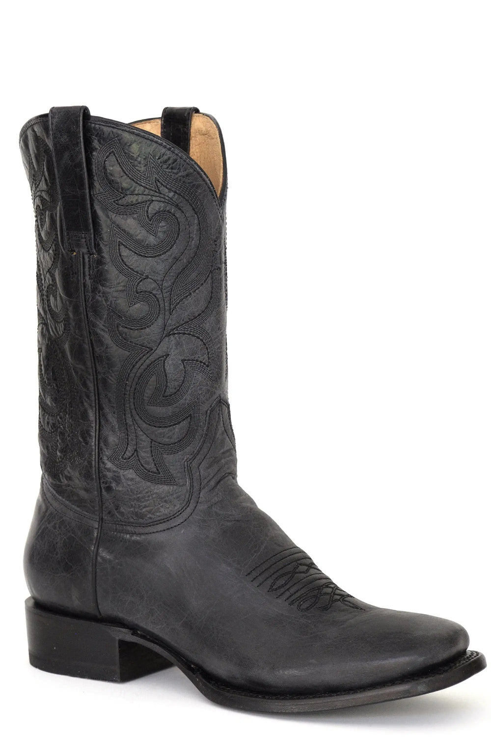 Roper Womens Marbled Black Leather Vamp And Shaft - Roper