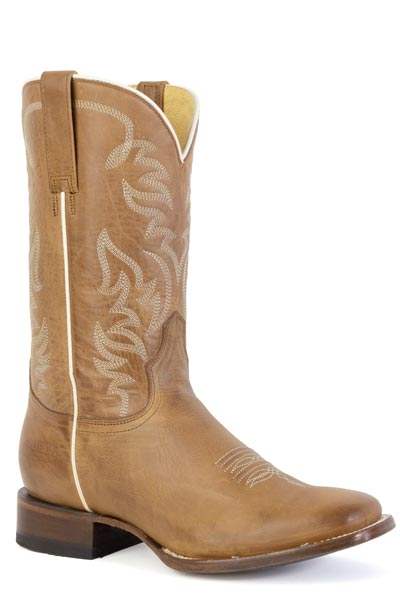 Womens Roper Burnish Tan Leather Vamp And Shaft Cassidy Boots - Roper - Flyclothing LLC