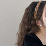 PU Leather Braided Hair Headband - Trendsi - Flyclothing LLC