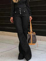 Flare Jeans with Pockets - Trendsi - Flyclothing LLC