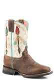 Roper Big Girls Vintage Tan Vamp - Roper