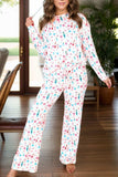 Printed Round Neck Long Sleeve Top and Pants Lounge Set - Trendsi - Flyclothing LLC