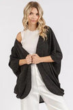 Mittoshop Open Front Batwing Sleeve Cardigan - Trendsi