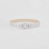 Sequin PU Leather Belt - Trendsi - Flyclothing LLC