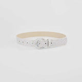 Sequin PU Leather Belt - Trendsi - Flyclothing LLC