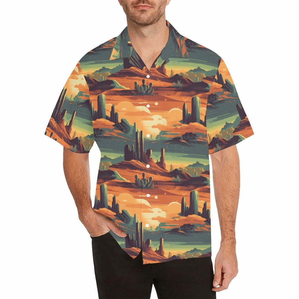 Baha Ranch Retro Desert Men's Western Camp Shirt