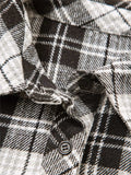 Plaid Print Chest Pockets Buttoned Shirt - Trendsi - Flyclothing LLC