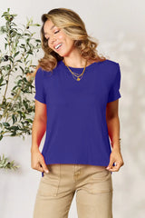 Basic Bae Full Size Round Neck Short Sleeve T-Shirt - ShopBasicbae - Flyclothing LLC