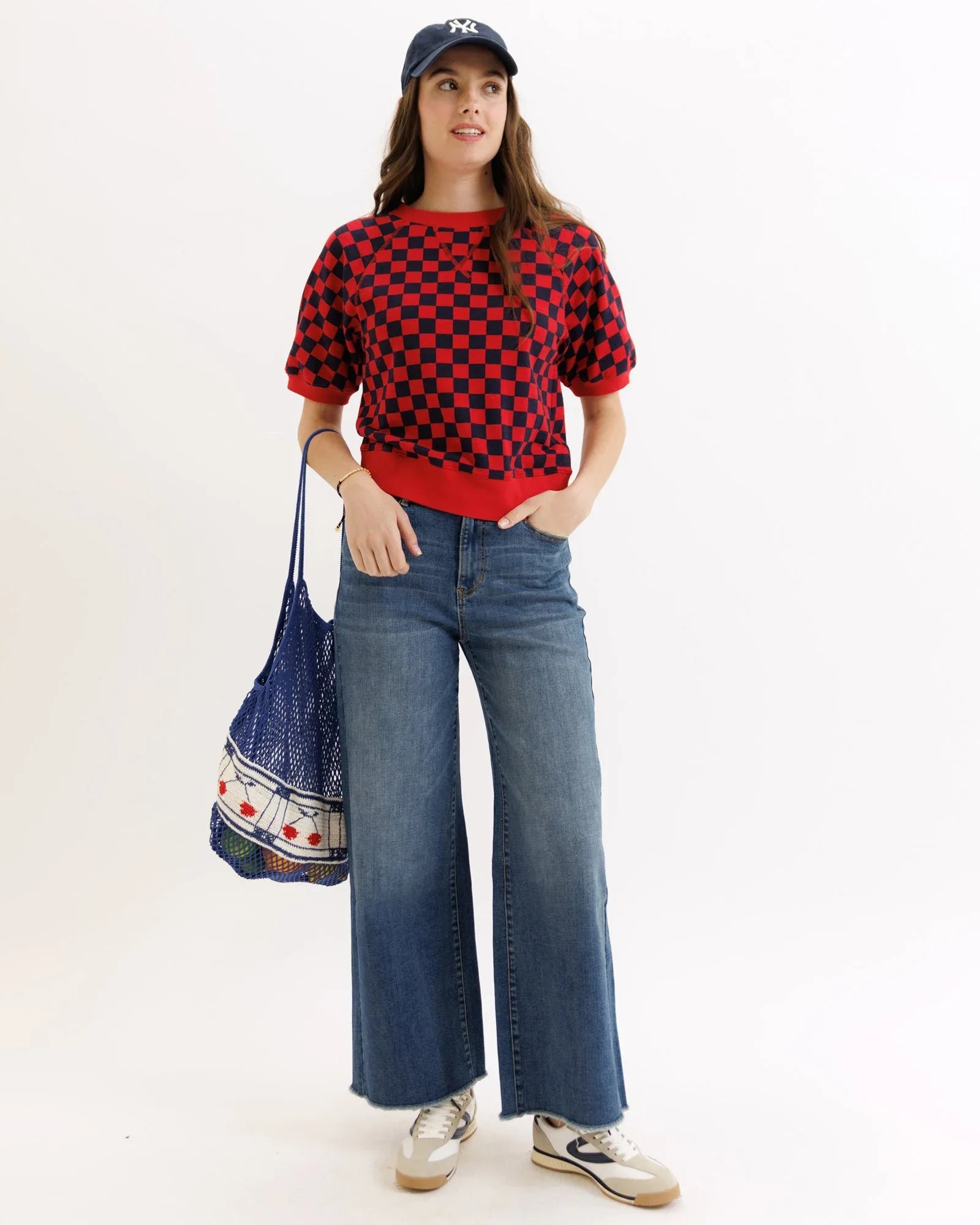 Powder Puff Sleeve Crew - Downeast - Flyclothing LLC