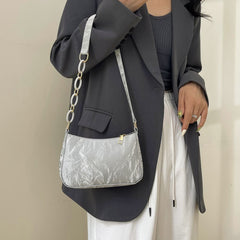 Bow PU Leather Shoulder Bag - Trendsi